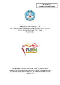 Image of Petunjuk Pelaksanaan Festival dan Lomba Seni Siswa Nasional FLS2N Sekolah Menengah Pertama