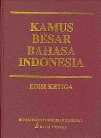 Image of Kamus besar Bahasa Indonesia pusat bahasa