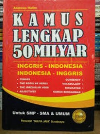 Image of Kamus lengkap 50 miliyar  Inggris - Indonesia