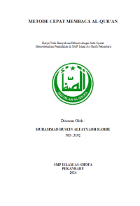 Image of Metode Cepat Membaca Al Qur'an