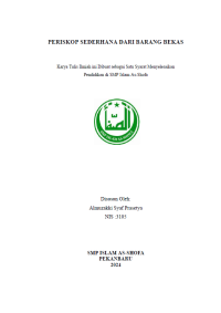 Image of Periskop sederhana dari barang bekas