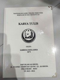 Image of Tantangan Game Online pada Usia Sekolah di era Society 5.0