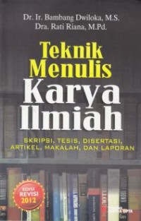 Image of Teknik menulis karya ilmiah