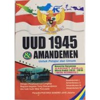 Image of UUD 1945 & amandemen untuk pelajar dan umum