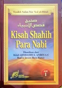 Image of Kisah Shahih Para Nabi Jilid 1